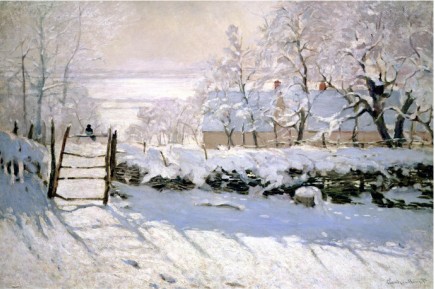 THE MAGPIE, 1869 - Claude Monet Paintings